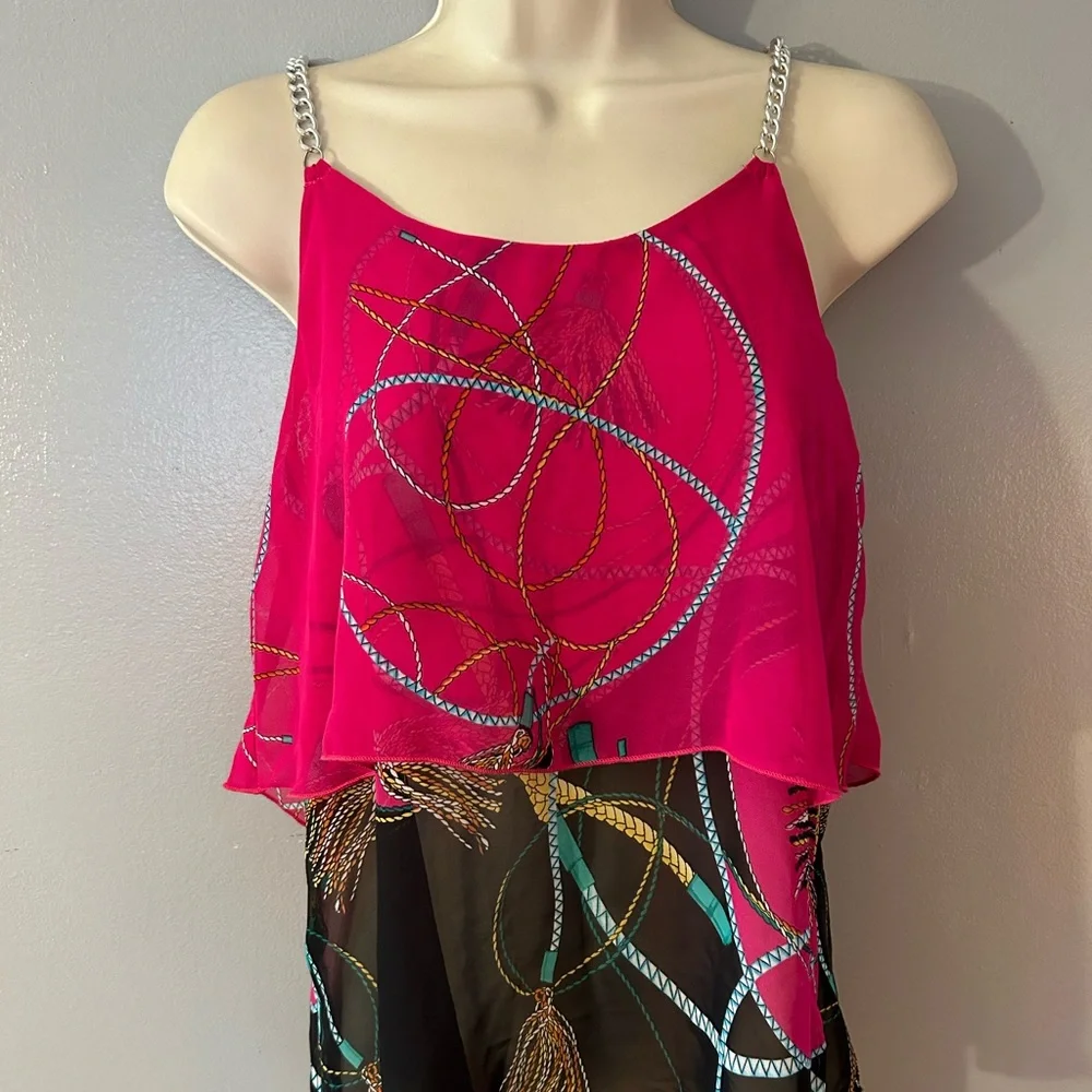 ESTAM colorful blouse Small - Picture 2 of 6